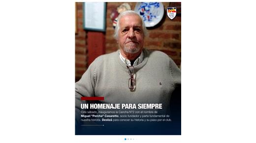 TIGRE Y SU HOMENAJE AL "PERCHA" MIGUEL CASARETTO