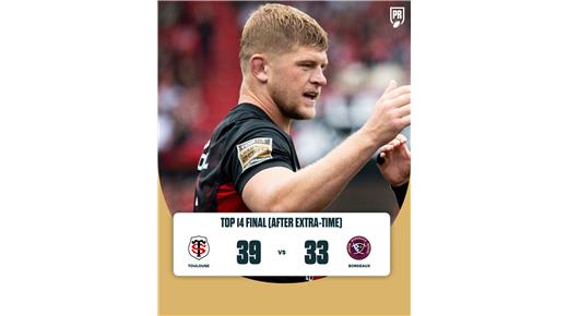 TOULOUSE VENCIÓ AL BORDEAUX EN EL ALARGUE Y VOLVIÓ A GRITAR CAMPEÓN