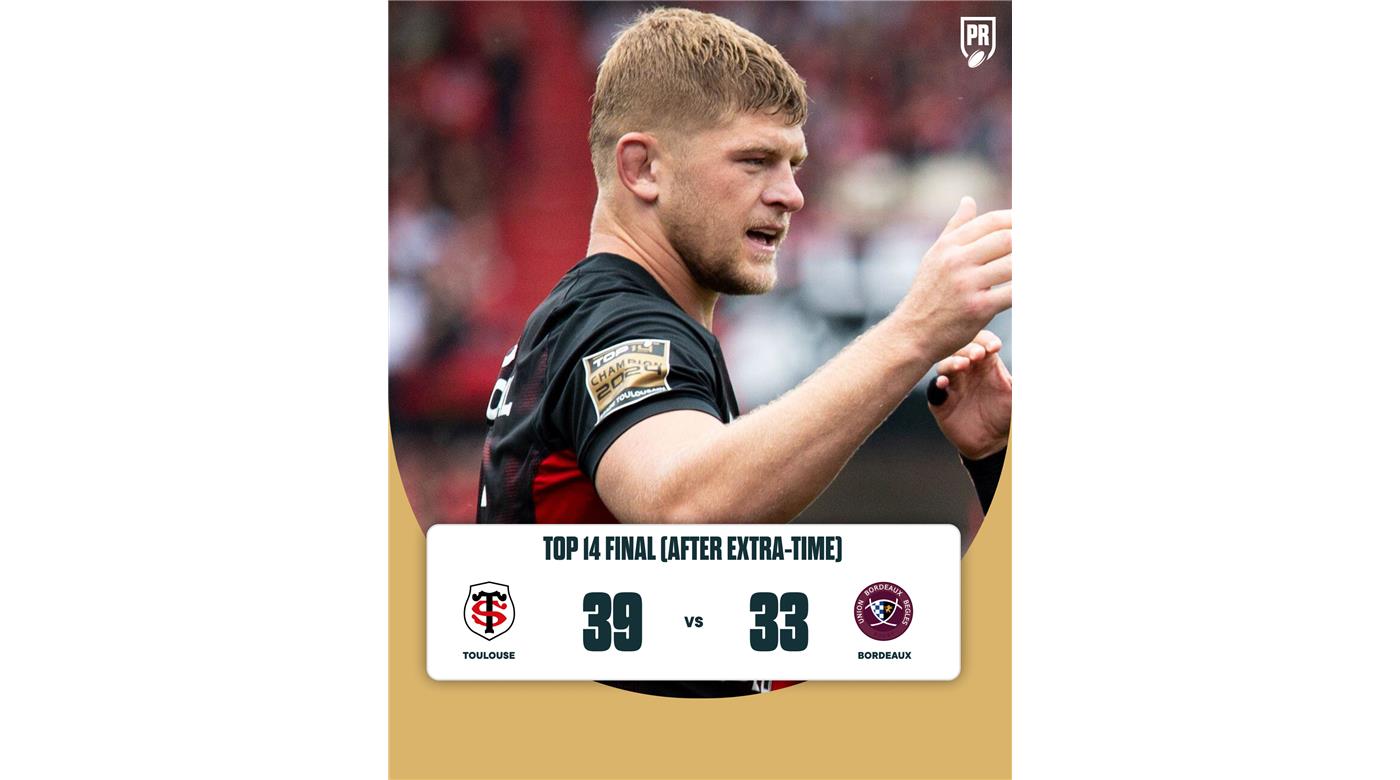 TOULOUSE VENCIÓ AL BORDEAUX EN EL ALARGUE Y VOLVIÓ A GRITAR CAMPEÓN