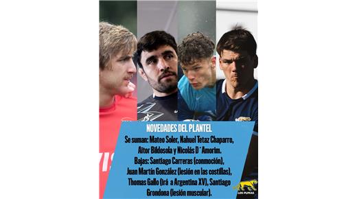 LOS PUMAS Y LOS CAMBIOS PARA EL PARTIDO ANTE URUGUAY EN SALTA 