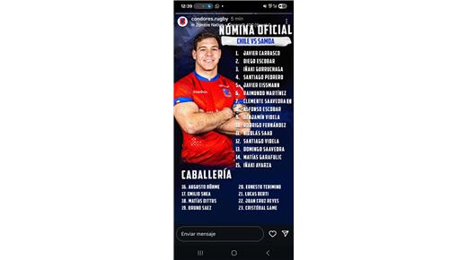 CHILE RECIBE A SAMOA CON LA ILUSIÓN PUESTA EN EL TRIUNFO QUE LO CLASIFIQUE AL MUNDIAL DE AUSTRALIA 2027