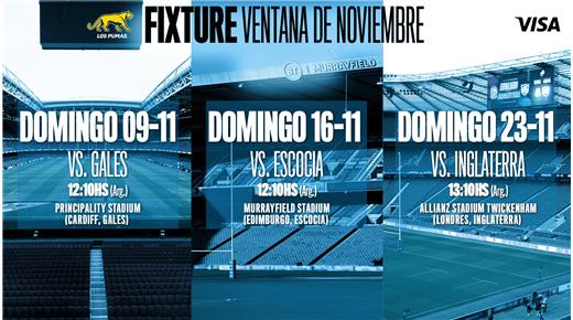 TODOS LOS PARTIDOS DE LOS SELECCIONADOS EN LA VENTANA DE NOVIEMBRE