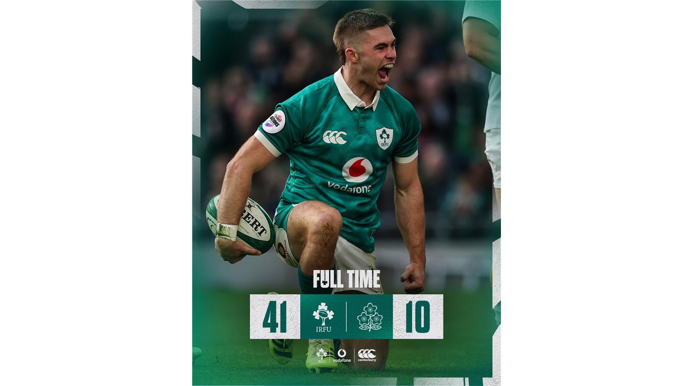 IRLANDA VENCIÓ A JAPÓN SIN MAYORES PROBLEMAS Y RECUPERÓ LA SONRISA