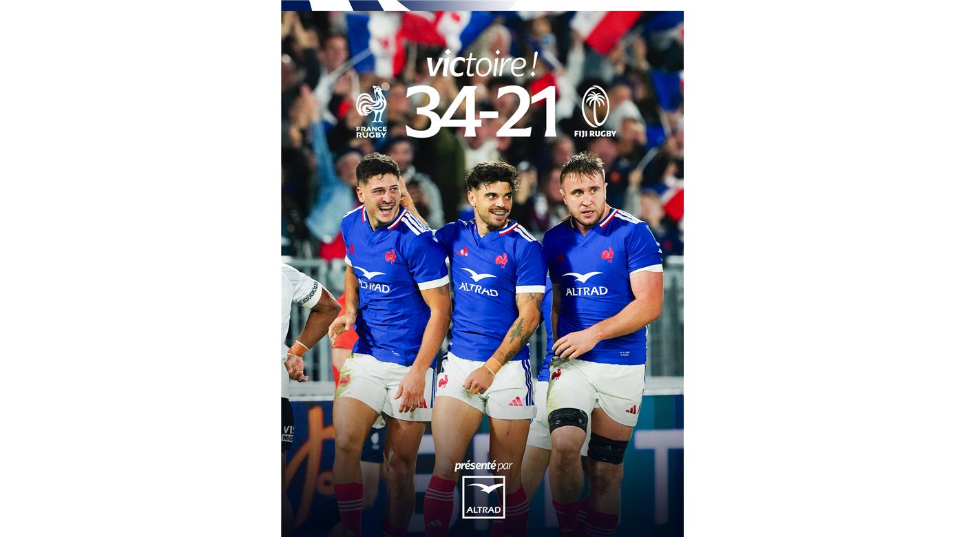 FRANCIA LE GANÓ A FIJI EN UN TRABAJADO Y DIFICIL PARTIDO