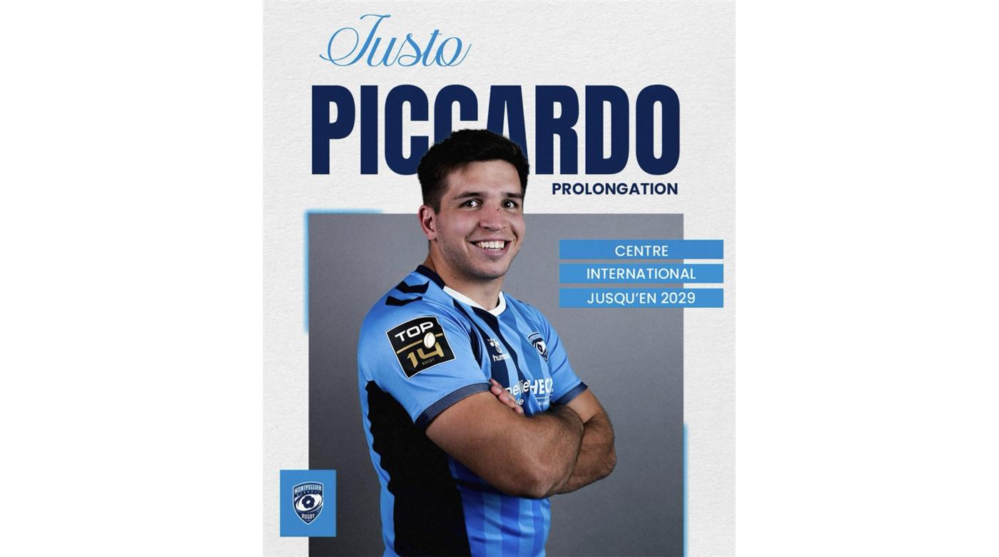 JUSTO PICCARDO SIGUE EN MONTPELLIER HASTA LA TEMPORADA 2029   