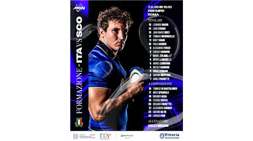 ITALIA VA EN BUSCA DEL PRIMER TRIUNFO EN UN PARTIDO CLAVE ANTE ESCOCIA  