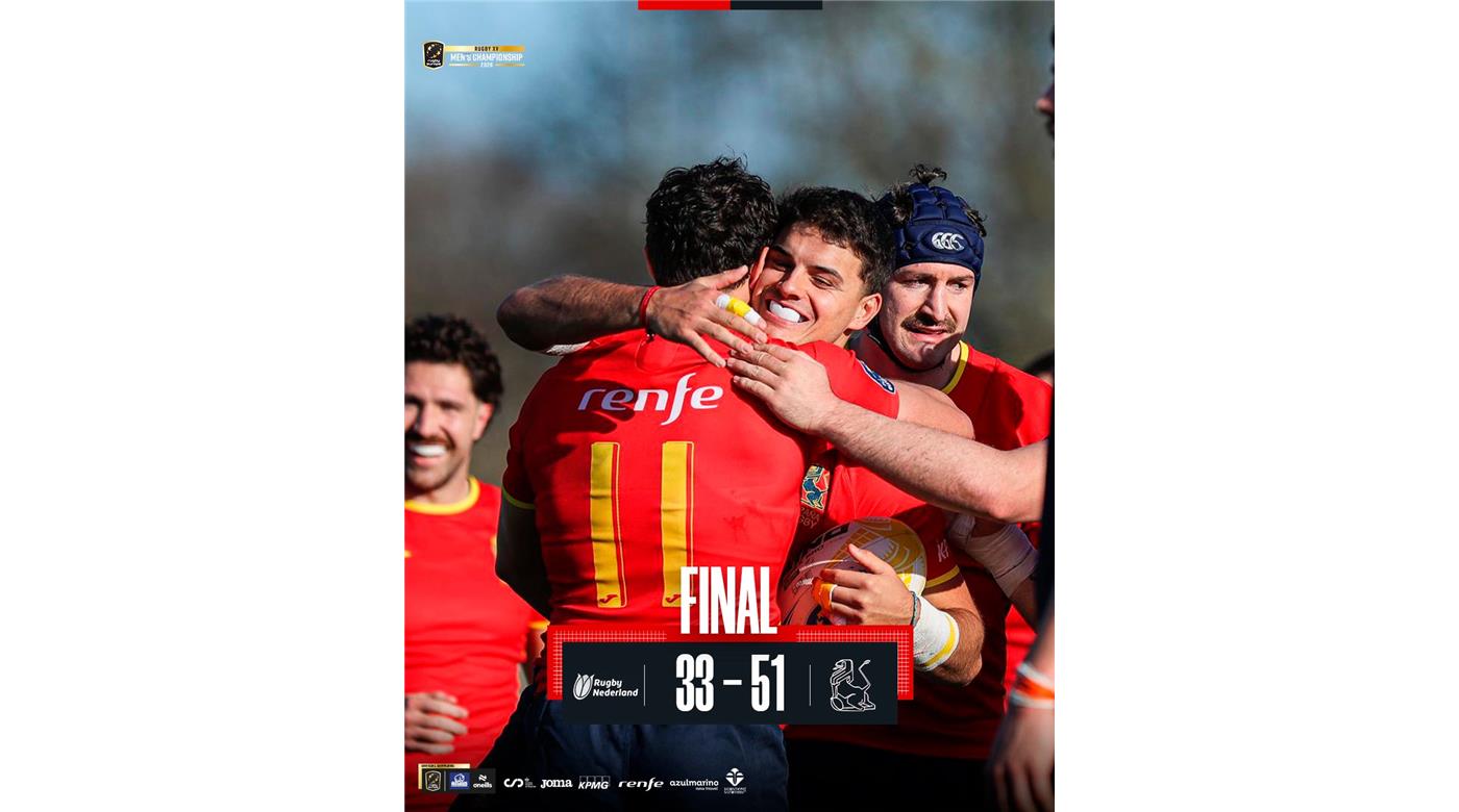 ESPAÑA DERROTÓ A PAÍSES BAJOS EN EL ARRANQUE DE LA RUGBY EUROPE CHAMPIONSHIP