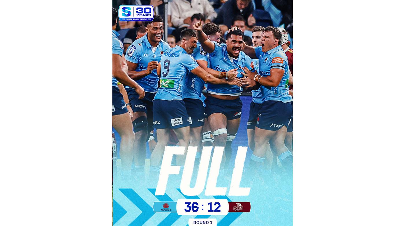 SUPER RUGBY PACIFIC: WARATAHS DERROTÓ A REDS SIN MAYORES PROBLEMAS