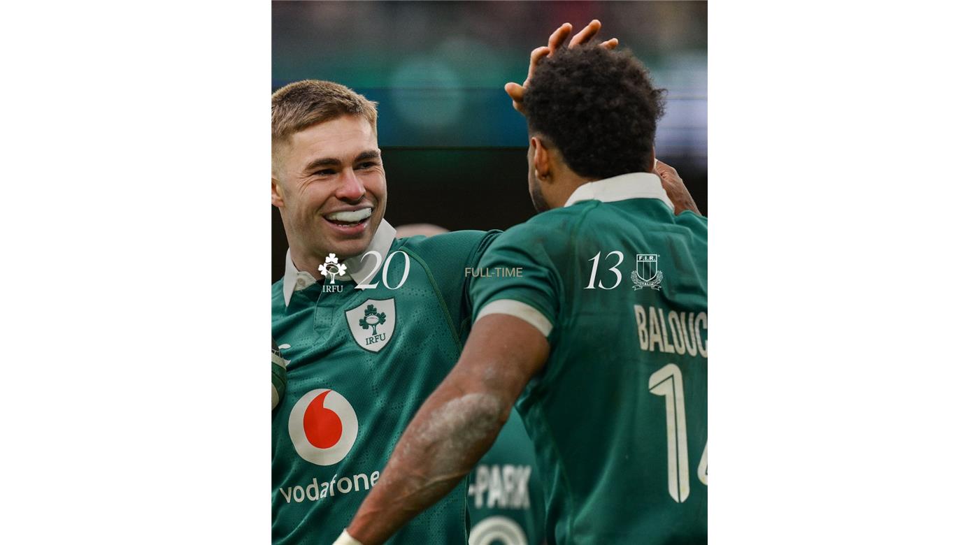 IRLANDA VENCIÓ A ITALIA SIN SOBRARLE DEMASIADO