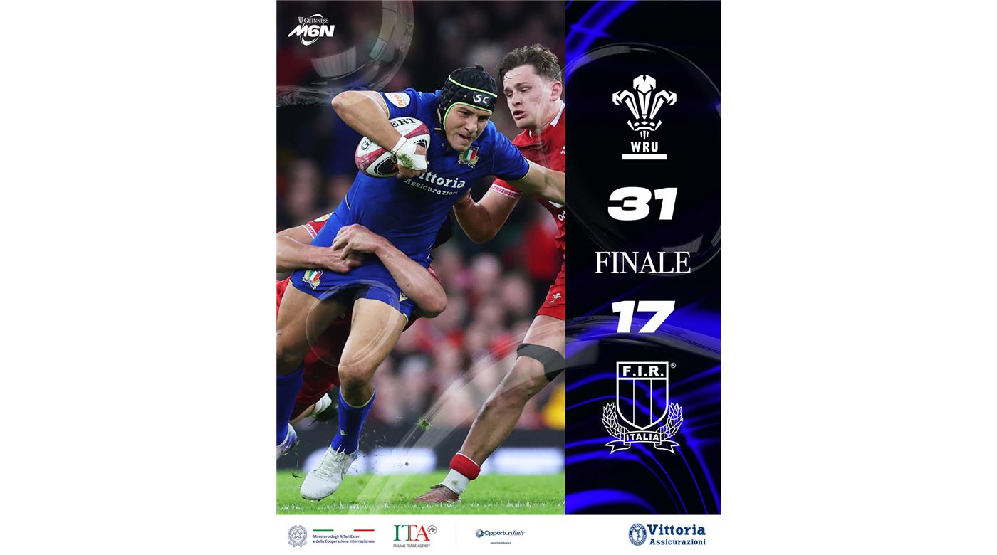 GALES SE ACORDÓ DE GANAR Y DERROTÓ A ITALIA EN EL CIERRE DEL SEIS NACIONES