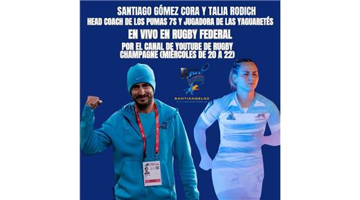 NO TE PIERDAS UN  NUEVO PROGRAMA DE RUGBY CHAMPAGNE FEDERAL DESDE LAS 20HS