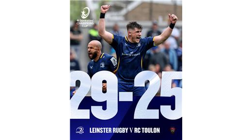 TOULON NO PUDO CON LEINSTER QUE ES EL FINALISTA DE LA CHAMPIONS CUP