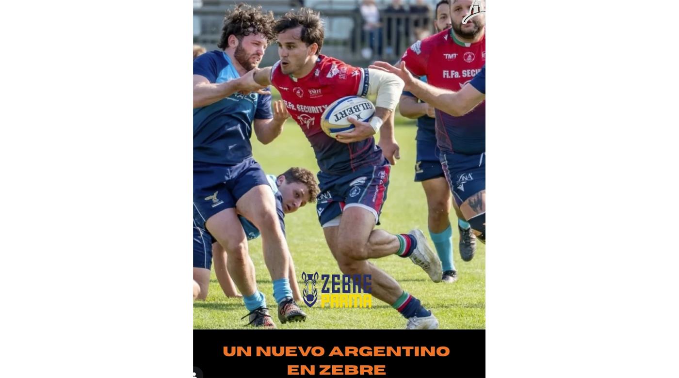 PATRICIO BARONIO FUE ANUNCIADO COMO NUEVO JUGADOR DEL ZEBRE ITALIANO