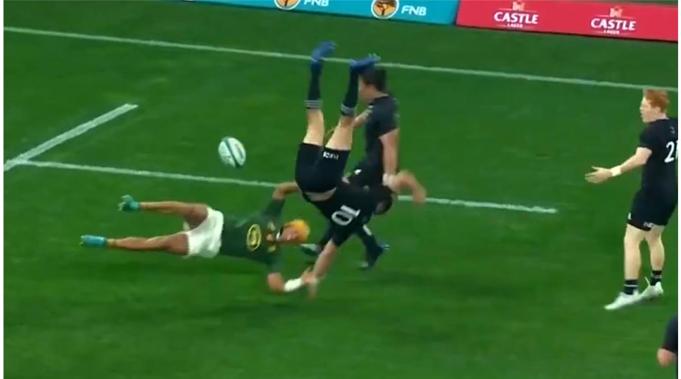 DURA SANCIÓN PARA KURT LEE ARENDSE POR UN TACKLE MUY PELIGROSO ANTE LOS ALL BLACKS