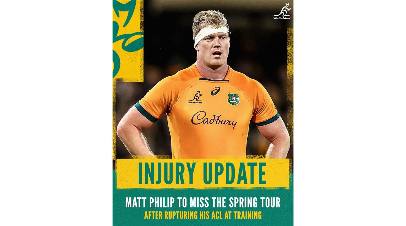 MATT PHILIP SE PIERDE EL VIAJE DE LOS WALLABIES POR EUROPA