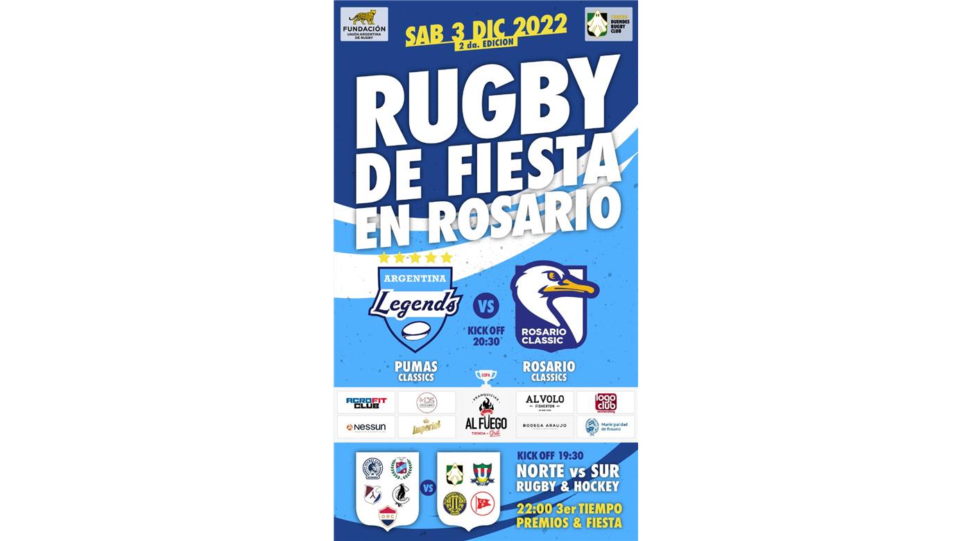  SE VIVIRÁ HOY EN DUENDES DE ROSARIO LA FIESTA DE LAS LEYENDAS DEL RUGBY