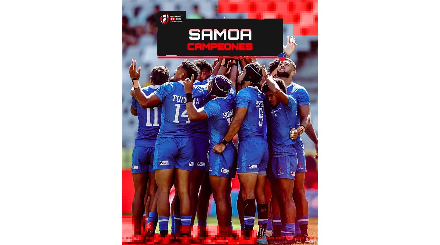 SAMOA SE QUEDÓ CON LA FINAL ANTE NUEVA ZELANDA Y GANÓ EL SEVEN DE CIUDAD DEL CABO