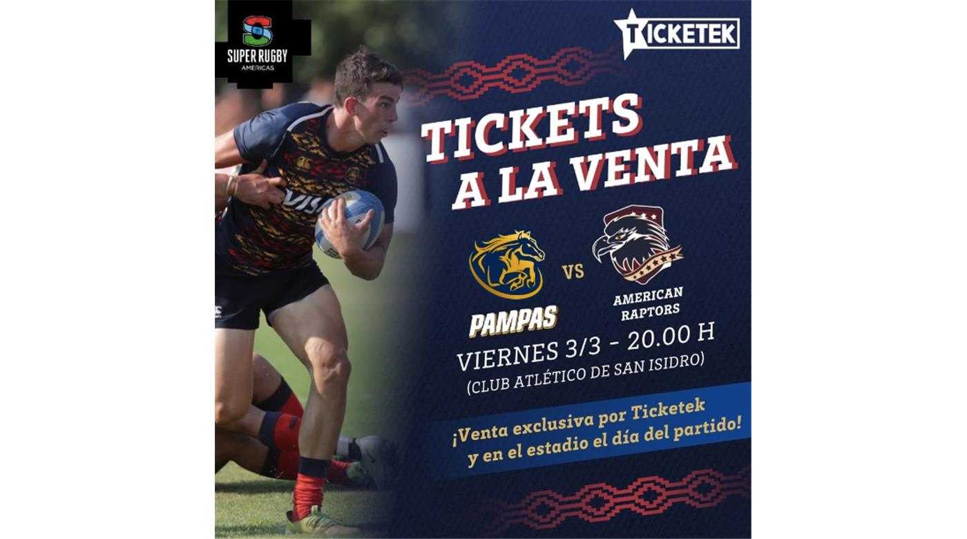 SALIERON A LA VENTA LAS ENTRADAS PARA VER A PAMPAS FRENTE A AMERICAN RAPTORS