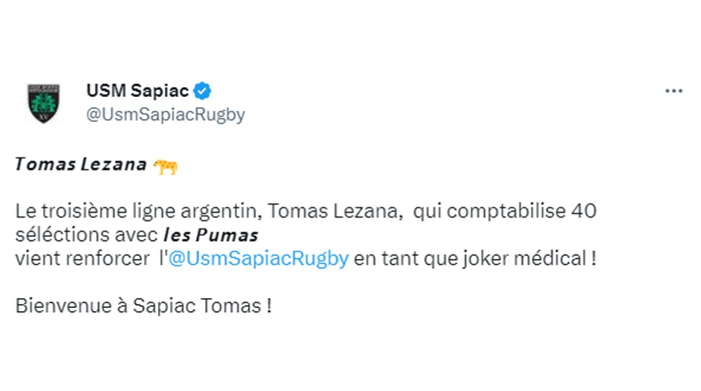 TOMÁS LEZANA SE MUDA A FRANCIA COMO JOKER MEDICAL