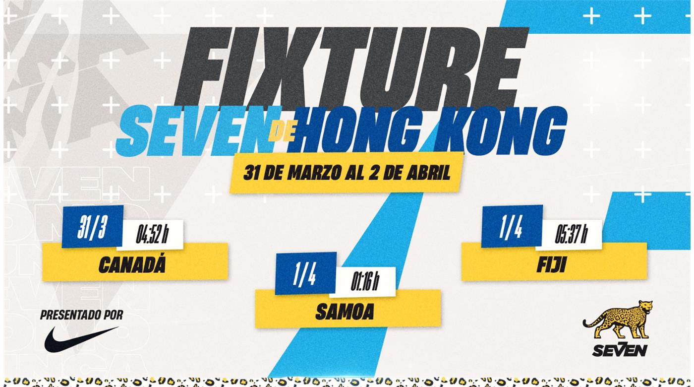 ¡ANOTÁ! ESTOS SON LOS PARTIDOS DE LOS PUMAS 7´S EN HONG KONG