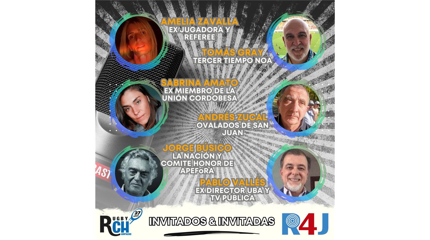 RCH RADIO: SEIS INVITADOS EN UN PROGRAMA LLENO DE RUGBY NACIONAL