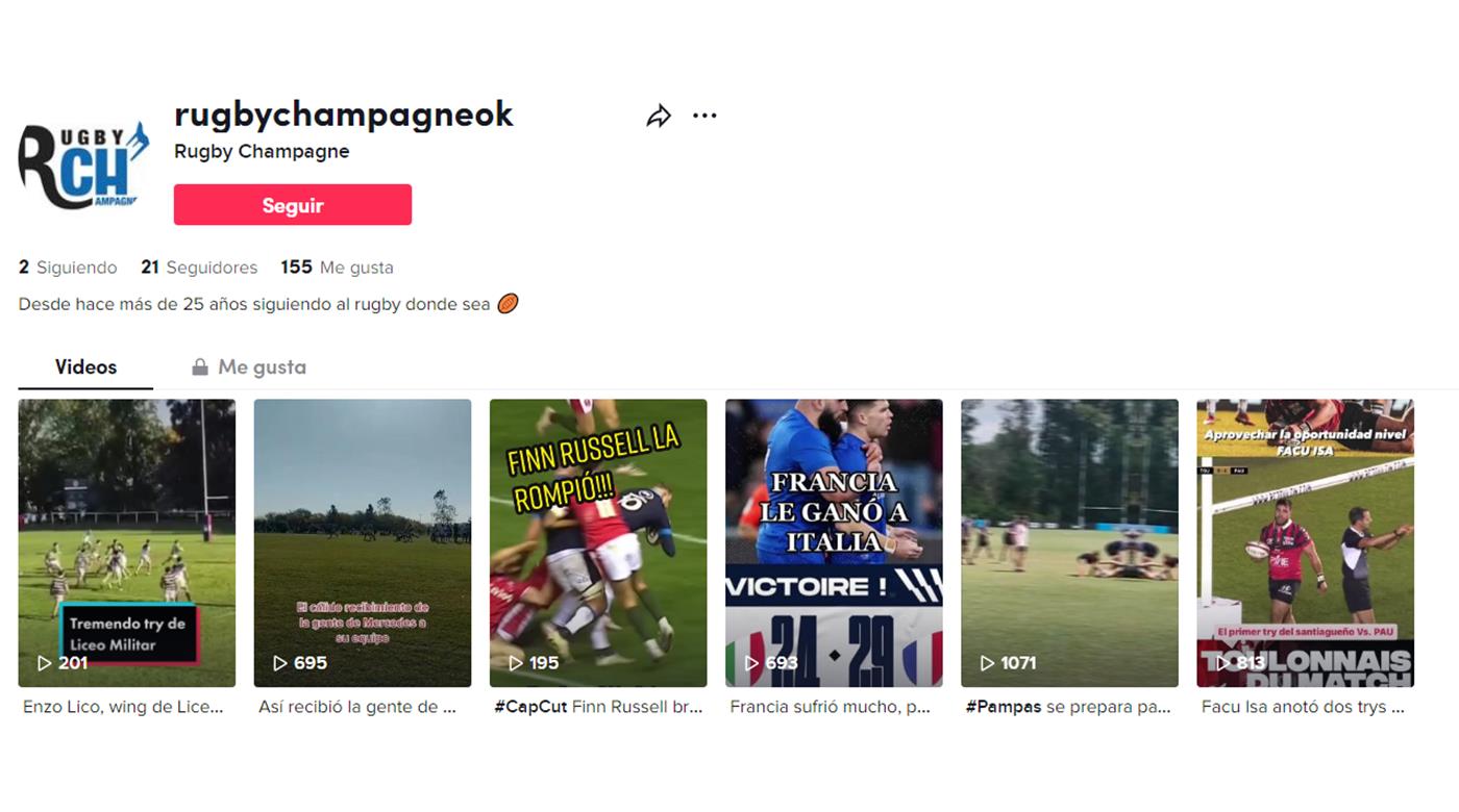 RUGBY CHAMPAGNE & TIKTOK