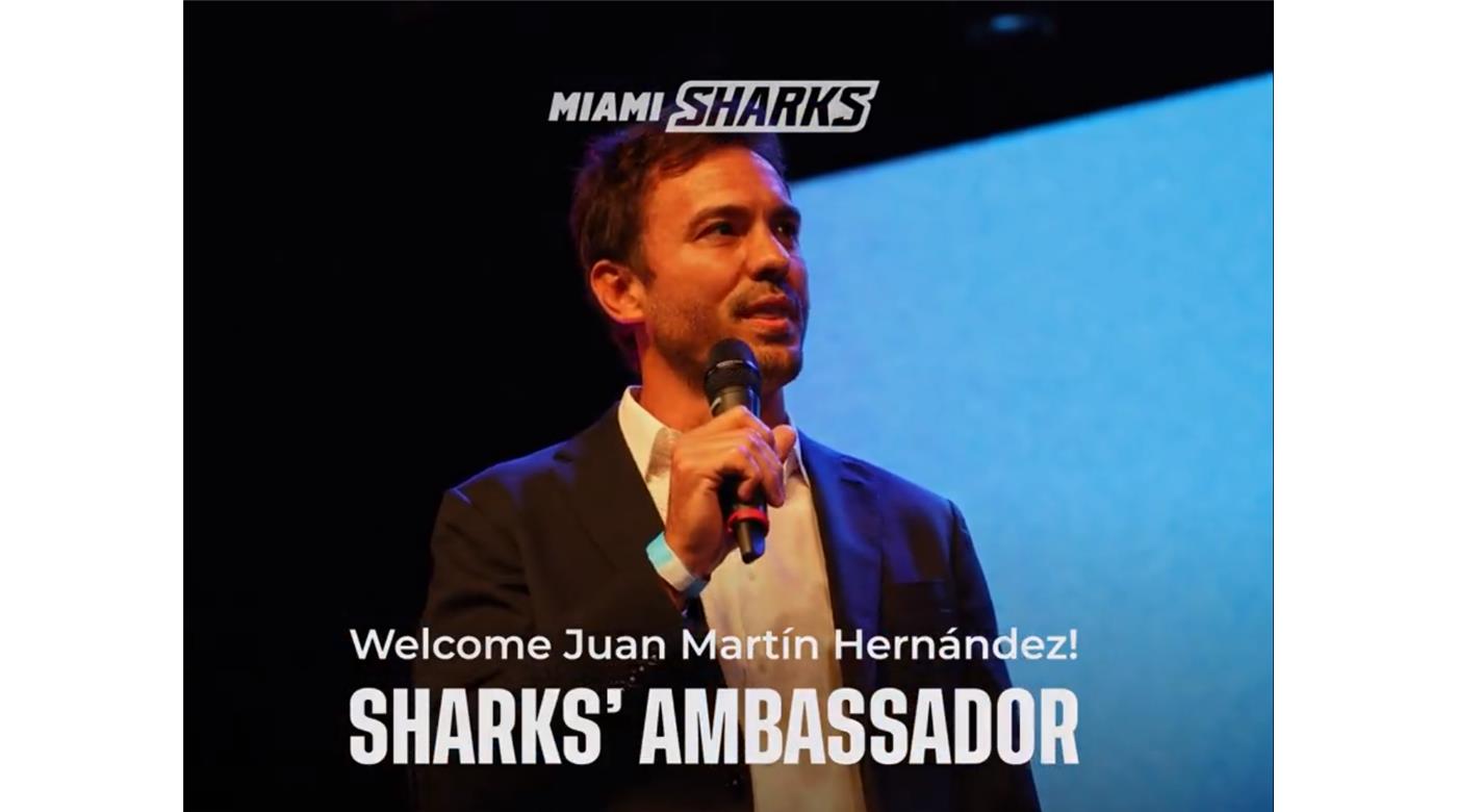 MIAMI SHARKS LE DIO LA BIENVENIDA A JUAN MARTÍN HERNÁNDEZ