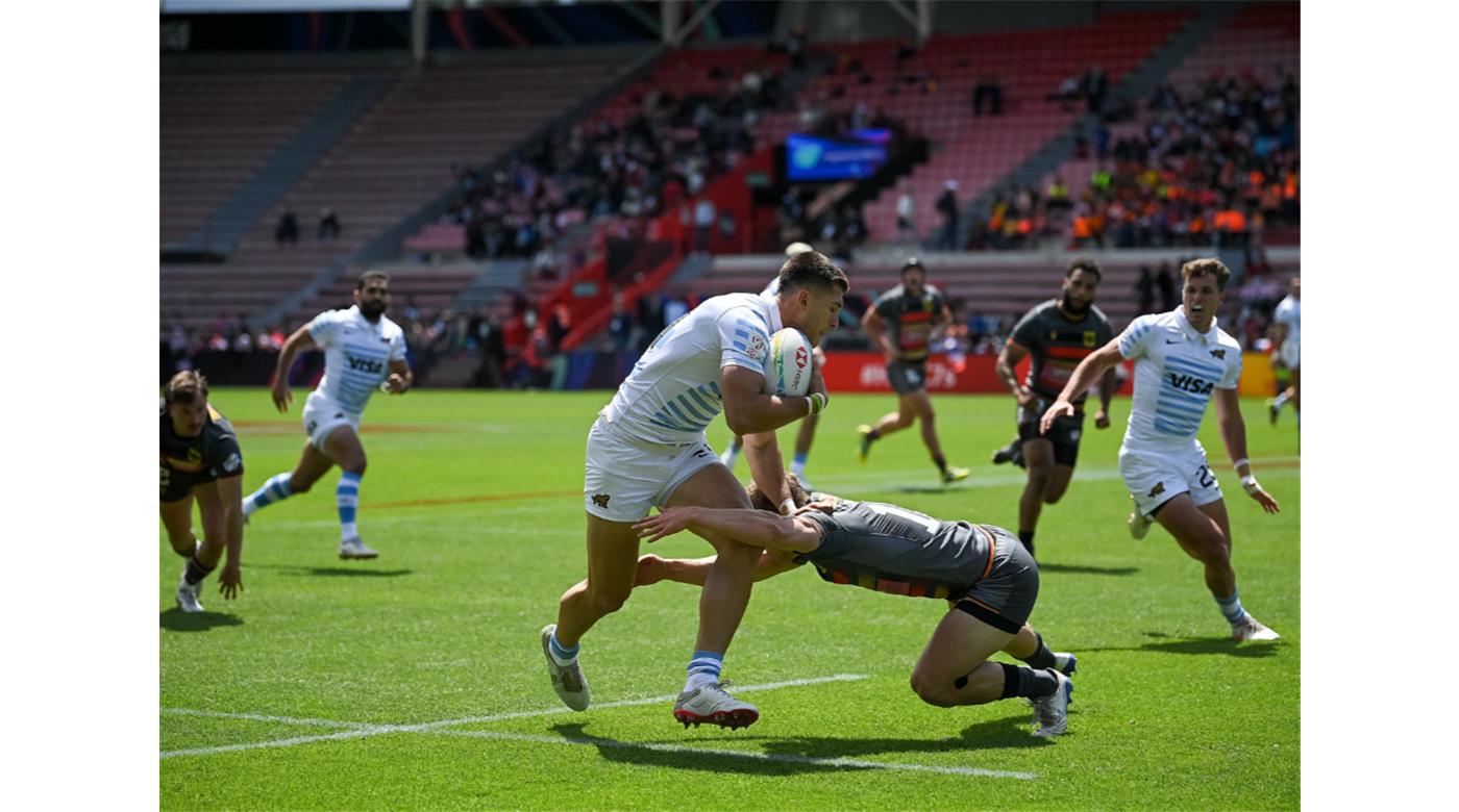 LOS PUMAS SEVEN GOLEARON  A ALEMANIA EN EL DEBUT DEL SEVEN DE TOULOUSE Y SABOREAN LA CLASIFICACIÓN A LOS JUEGOS OLÍMPICOS