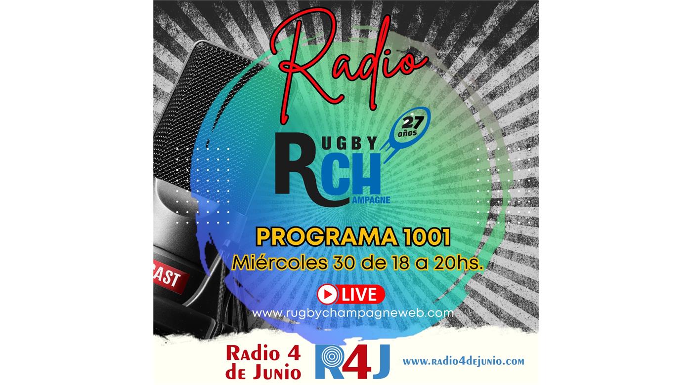 ESTA TARDE HACEMOS OTRO RUGBY CHAMPAGNE RADIO  