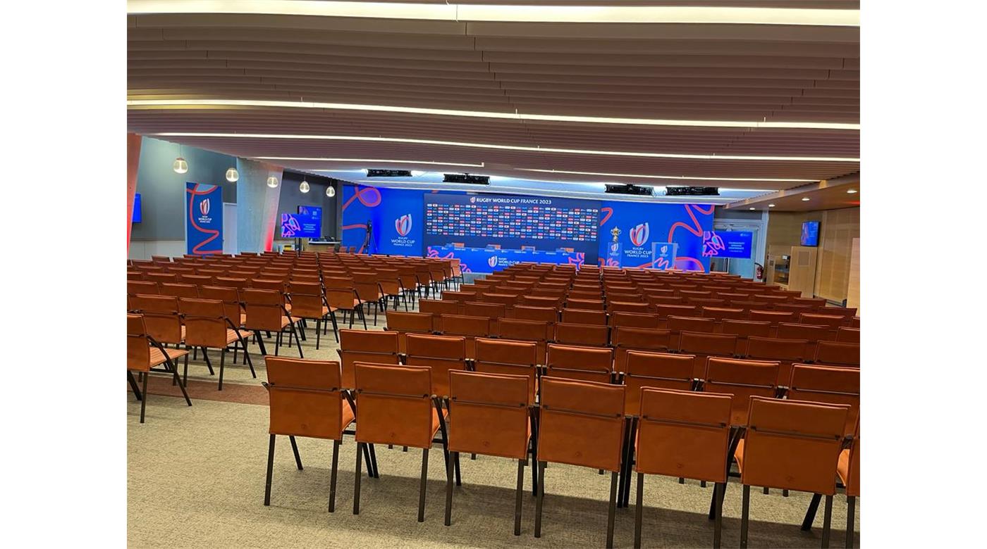 LA CONFERENCIA DE APERTURA DEL MUNDIAL CON RUGBY CHAMPAGNE PRESENTE