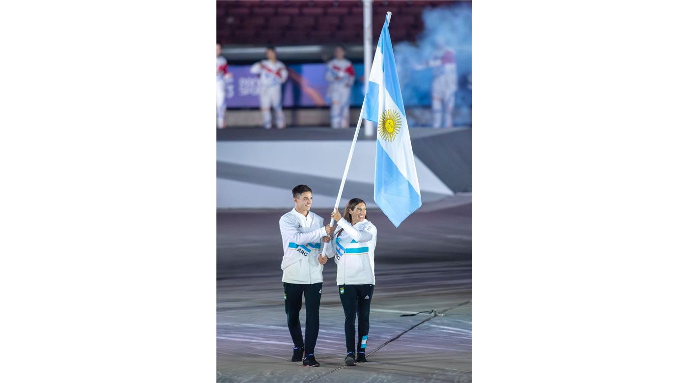 “EL RAYO” MARCOS MONETA, ES UNO DE LOS ABANDERADOS DE LA DELEGACIÓN ARGENTINA EN CHILE