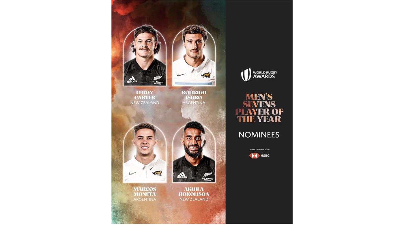 Dos argentinos dentro de los nominados para los World Rugby Awards 2023