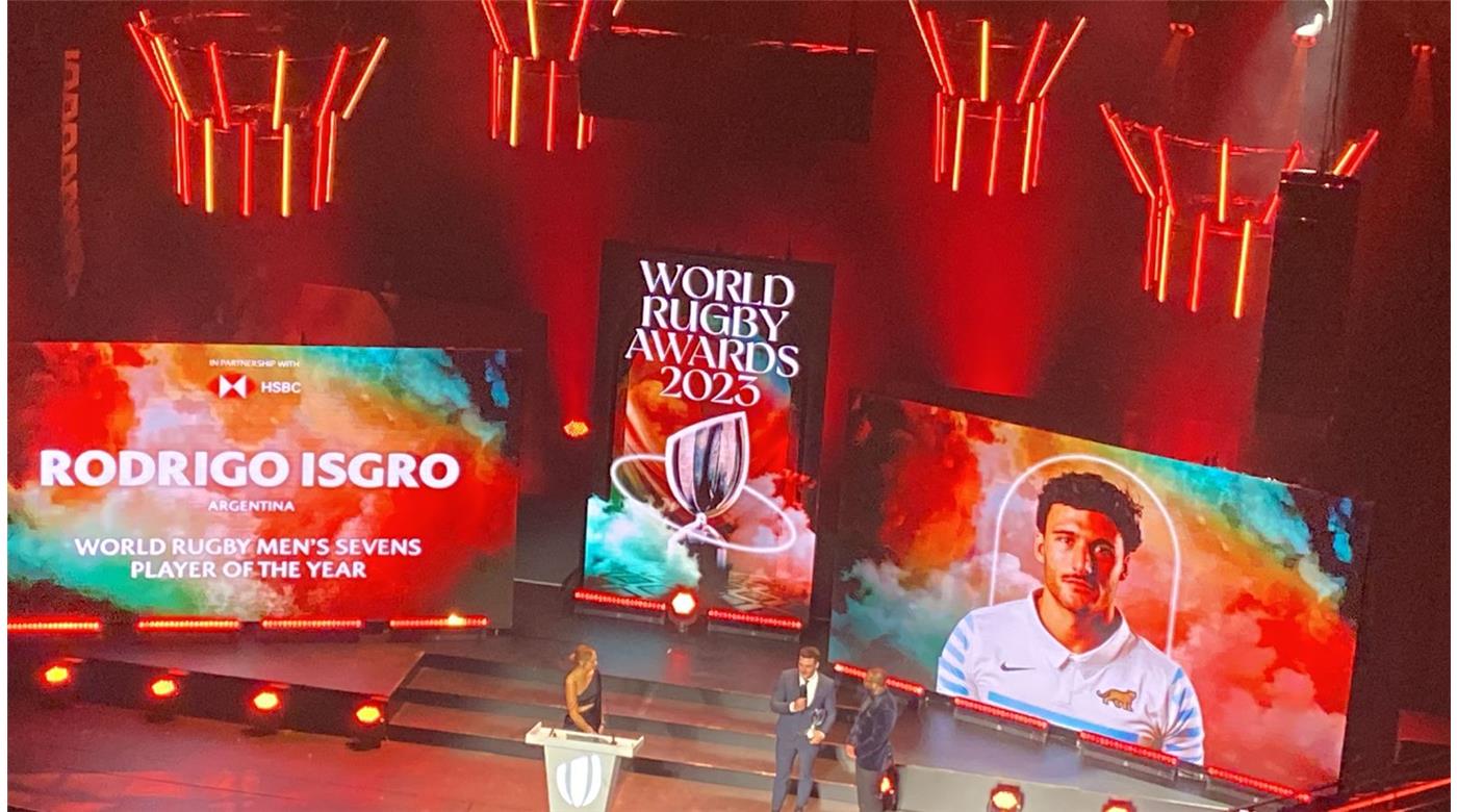 Rodrigo Isgro fue elegido como el mejor jugador de seven del año