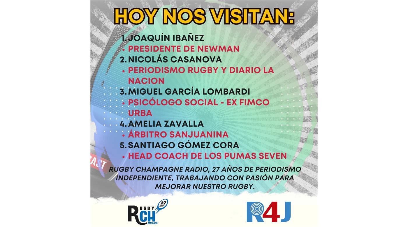 UN NUEVO PROGRAMA RADIAL PARA ANALIZAR DE CERCA QUE PASA CON EL RUGBY 