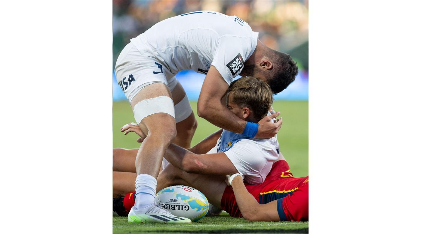 LOS PUMAS 7S DERROTARON A ESPAÑA Y SON SEMIFINALISTAS EN PERTH 