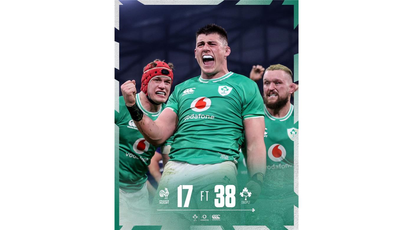 IRLANDA FUE CONTUNDENTE EN MARSELLA Y VENCIÓ A FRANCIA EN EL DEBUT DEL 6N