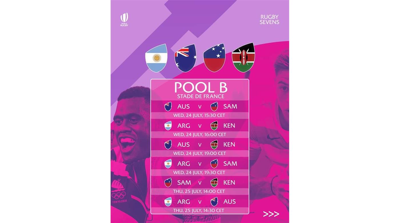 LOS PUMAS 7S YA TIENEN LOS HORARIOS CONFIRMADOS PARA SUS PARTIDOS EN LOS JJOO DE PARIS