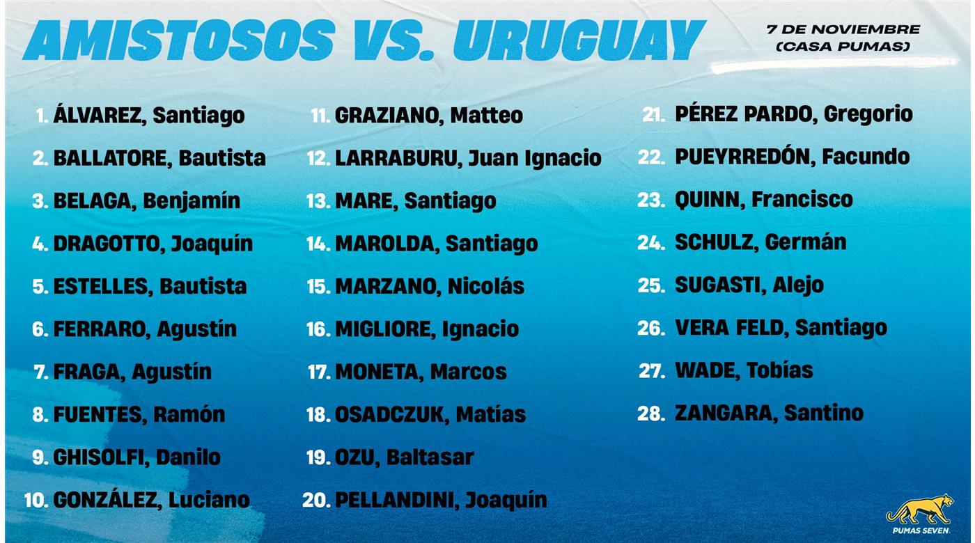 EL SELECCIONADO DE SEVEN ARGENTINO ENFRENTA A LOS TEROS 7S EN CASA PUMAS   