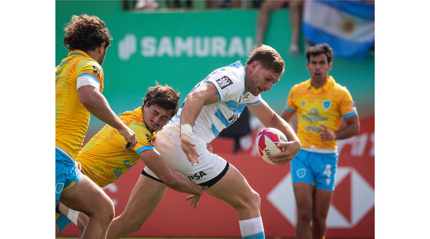 DEBUT CON GOLEADA DE LOS PUMAS SEVEN ANTE URUGUAY EN DUBAI 