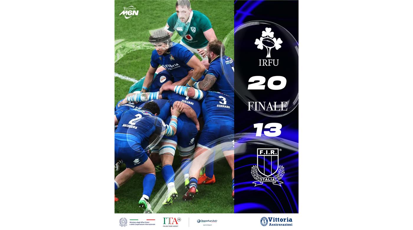 IRLANDA VENCIÓ A ITALIA SIN SOBRARLE DEMASIADO